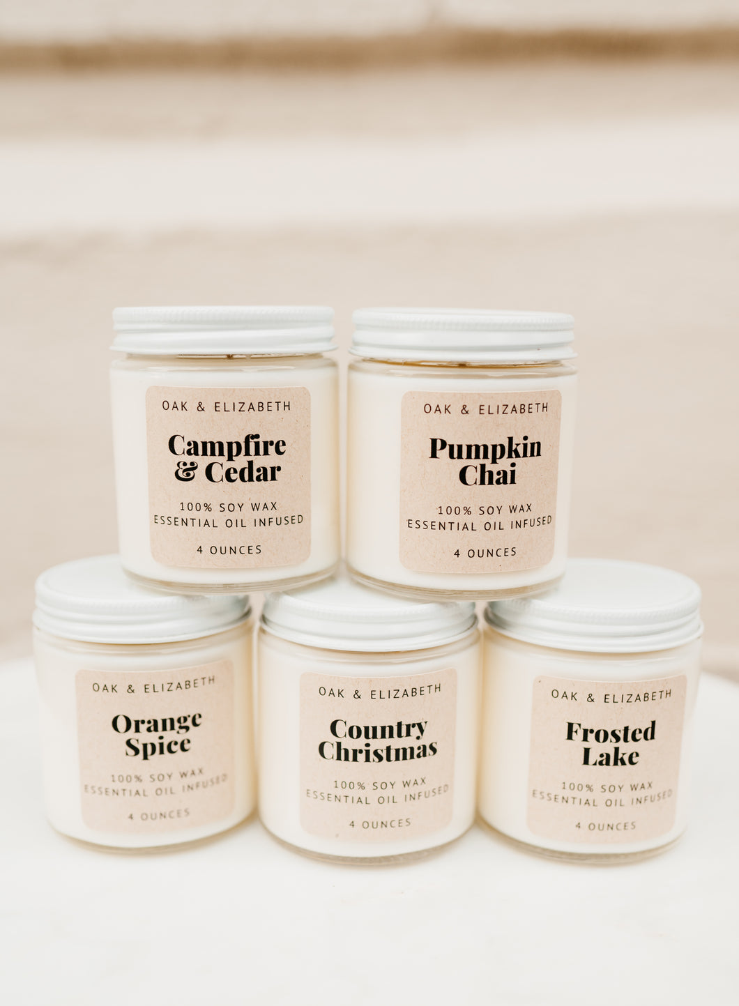 $11 each or $10 each when you purchase 3+ Soy Wax Candle 4oz